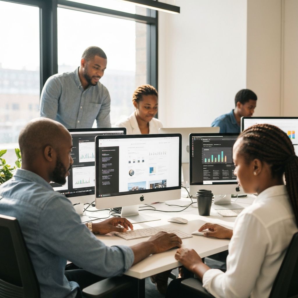 Alesia Partners team collaborating in Johannesburg office